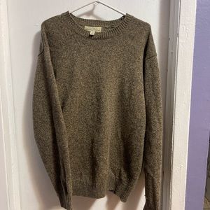 Cabelas Multi Brown Colored Pullover Men’s Wool Sweater Size Large Tall